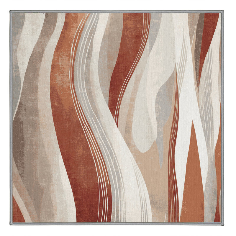 Blushed Horizons Rug, Square 6'