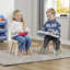 Kids White & Pinewood Chairs (pack of 2)