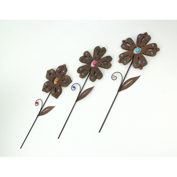 Arlmont & Co. Metal Plants & Flowers Garden Stake | Wayfair