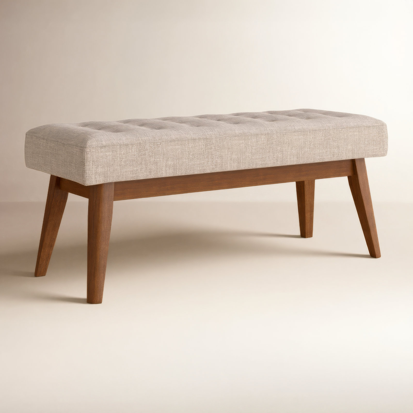 Harris 43" Entryway Bench, Light Gray