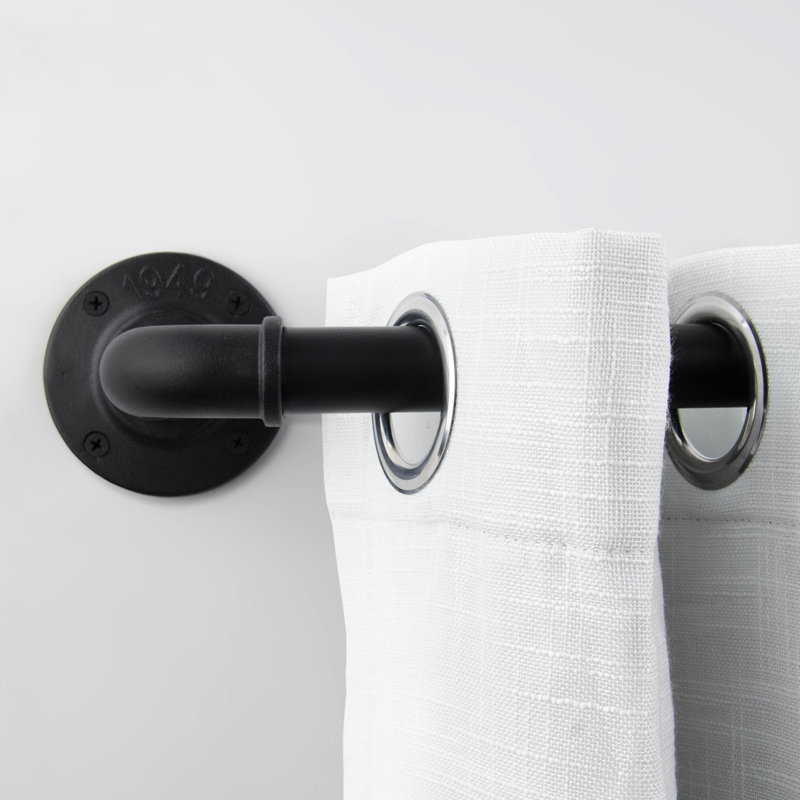 Tringle à rideaux industrielle ajustable intérieure / extérieure 1 pouce Upper Vobster, 48'' - 86''