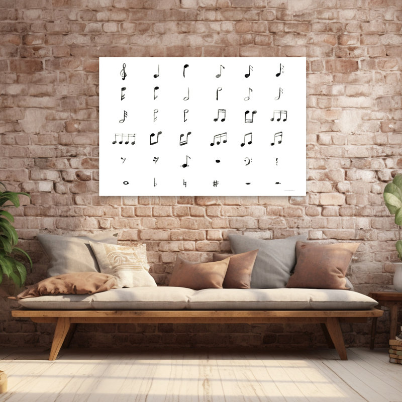 Gouttes de musique, art contemporain abstrait, H 40 po x l 60 po