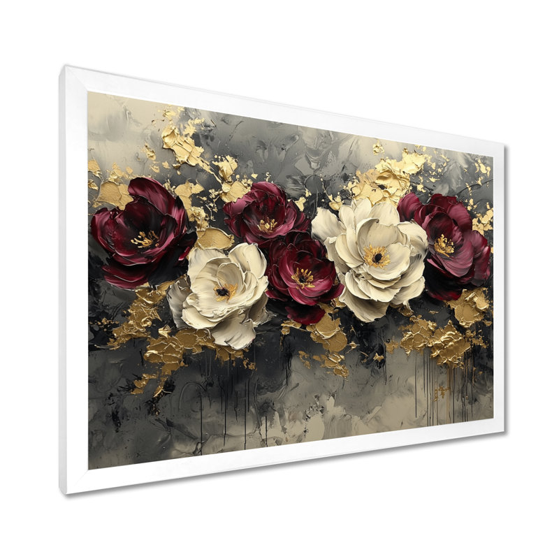 Bourgogne, coquelicots, paysage de rêve la nuit I - Coquelicots, reproductions encadrées, H 24 po x l 32 po, Cadre simple