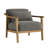 Rayn Solid Wood Upholstered Accent Chair-1450217358