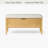 Oslo Bench with drawer, American oak wood