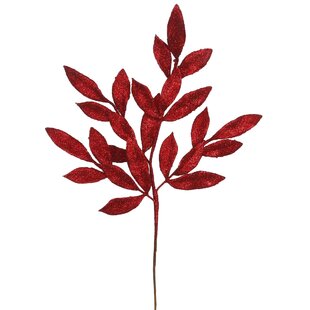 Vickerman 25 Red Artificial Dogwood Glitter Spray - 3 per Bag - Reliable  and Durable - Flower Assortment Addition - Lifelike Leaves - Faux Red Spray