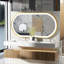 Aluminum Oval Wall Mirror-1377535706