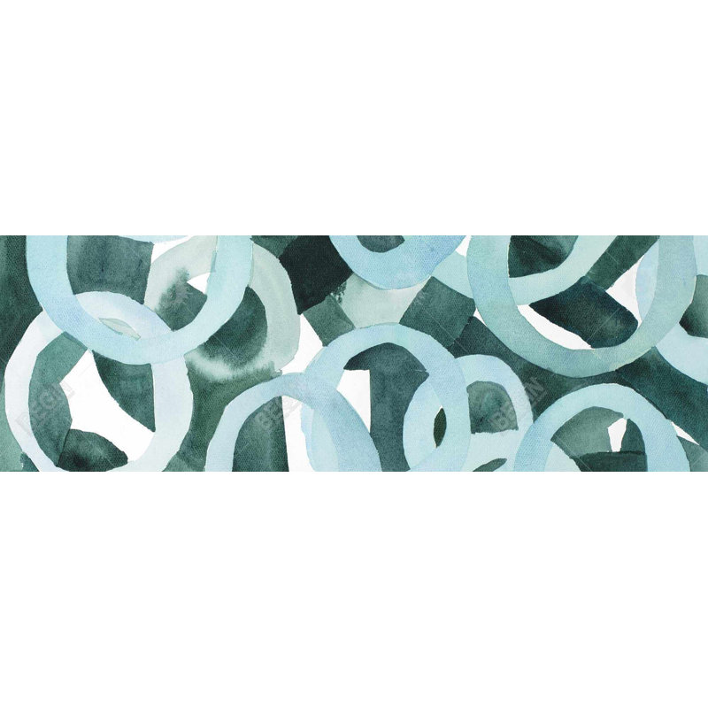 «Abstract Rings» sur toile, H 20 po x l 60 po