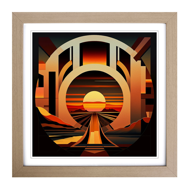 Single Picture Frame Print on Wood, Oak