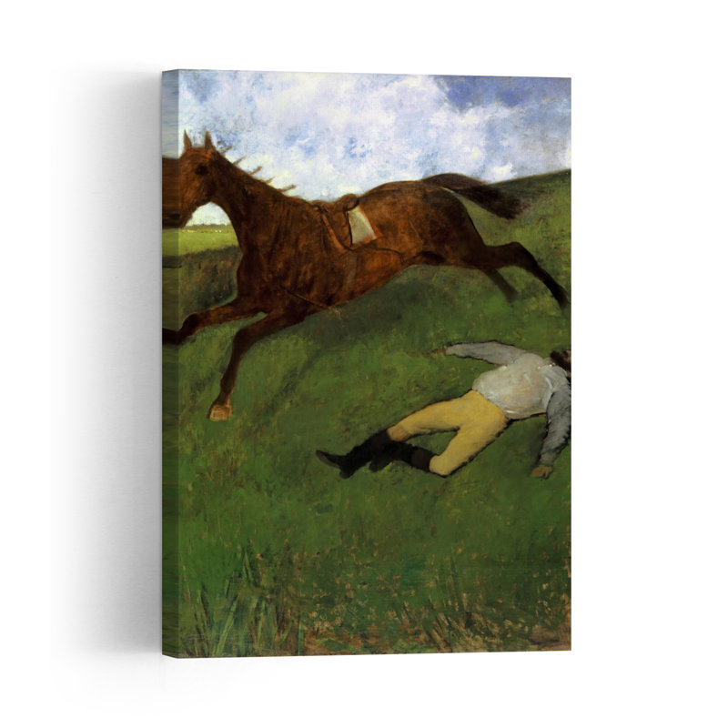 Injured Jockey, 1896-98 Abstract Contemporary Horse Wall Art Print, 45.72cm H x 30.48cm W