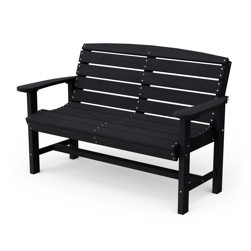 Banc d'extérieur classique, Noir
