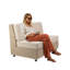 Canapé d'extérieur sans accoudoirs avec Sunbrella - Frworking Lin / sable Spectrum-124917252