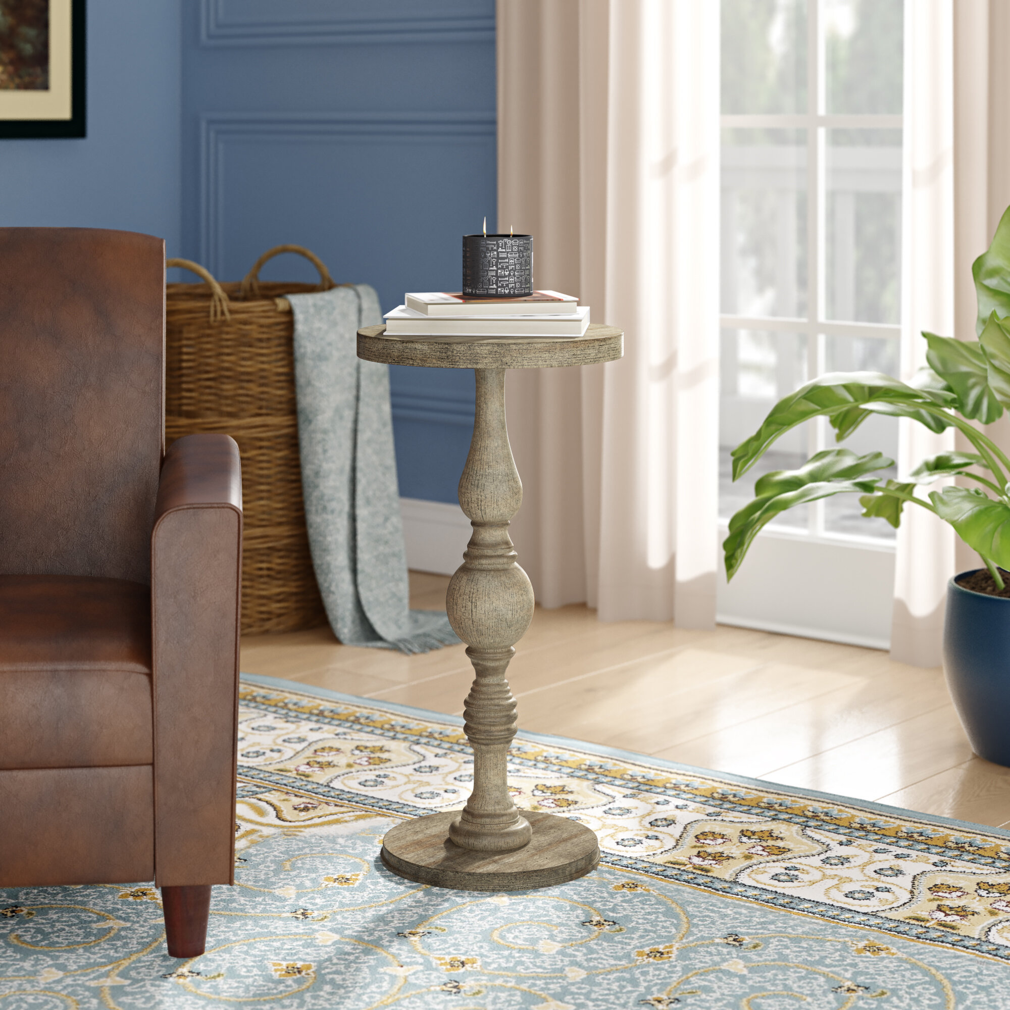 Lark Manor Dalzell Pedestal End Table & Reviews | Wayfair