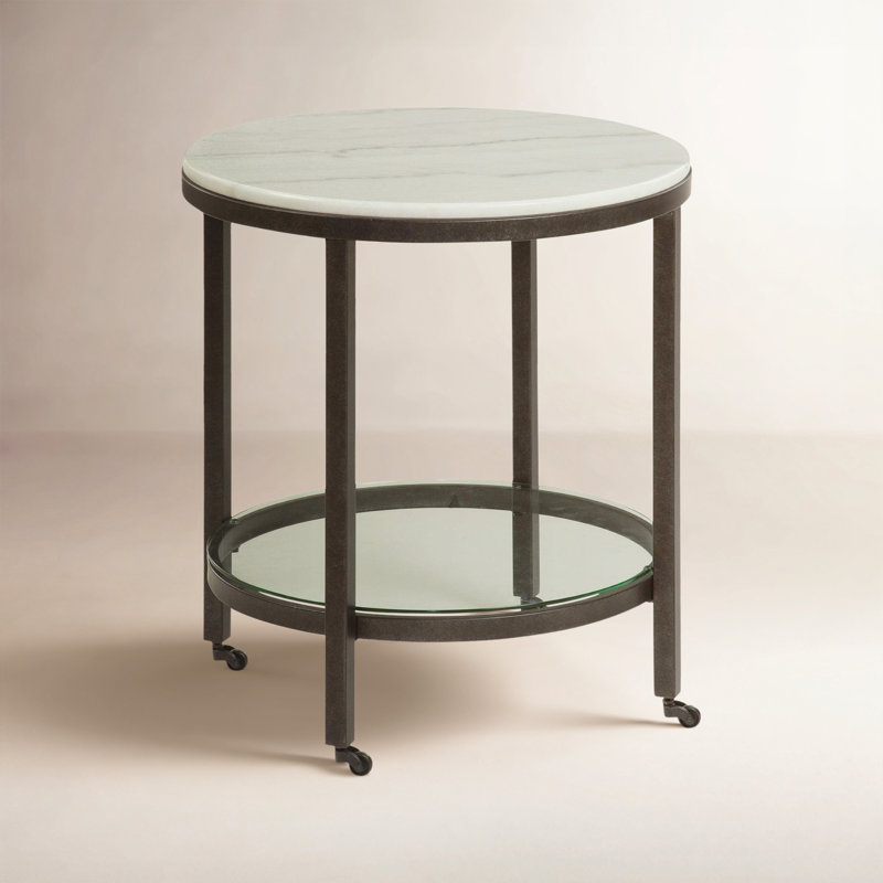 Whitman Marble Top End Table