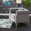Canapé Chesterfield en velours avec coussins ronds-546643843
