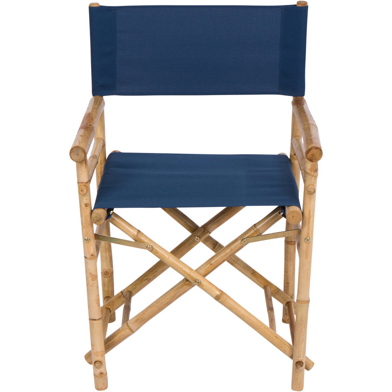 Yohana Folding Director Chair, Navy Blue