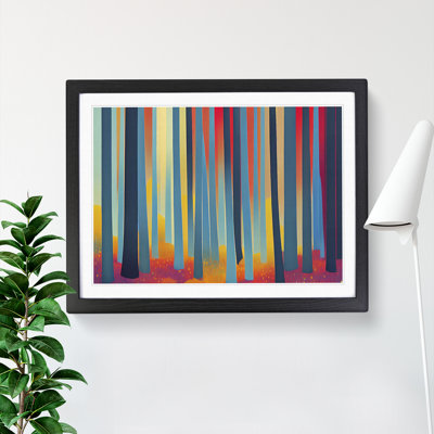Abstract Forest Summer Vol.3 1 Piece Single Picture Frame Painting