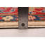 Tapis beige / rouge / bleu foncé noué à la main de conception unique 6 pi 7 po x 9 pi 10 po Aryanne