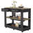 Kitchen Island with Drawer Shelves and Casters-458546701-423032430