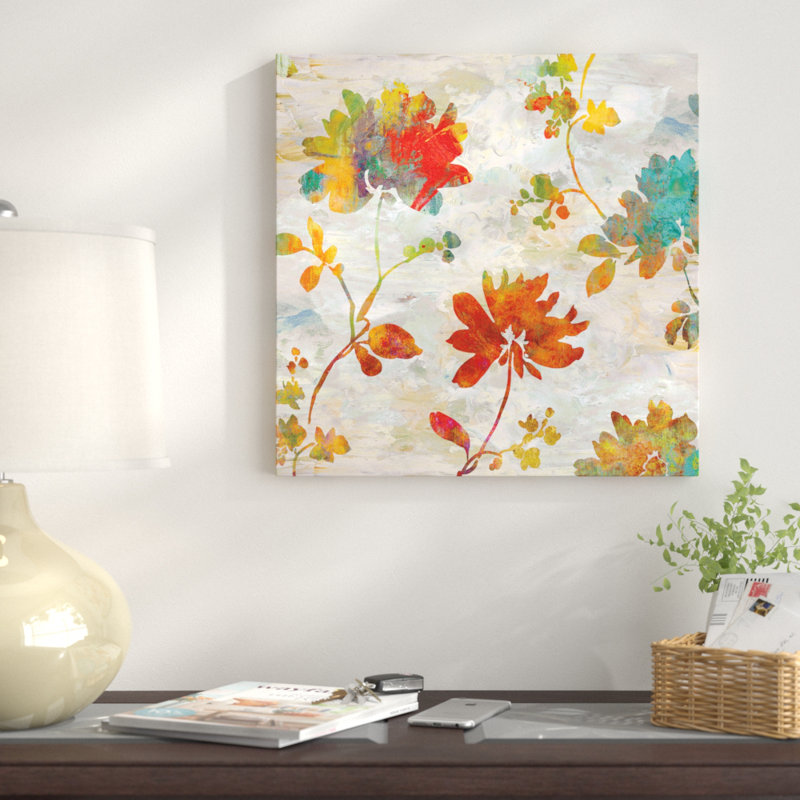 « jardin view ii », impression sur toile, H 12 po x l 12 po x P 1,5 po, Pas de tapis, Toile tendue
