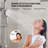 Wall Mount Pressure-Balanced Shower System, 10" Rainfall Shower Head with Slider Bar Handheld Spray-108999557