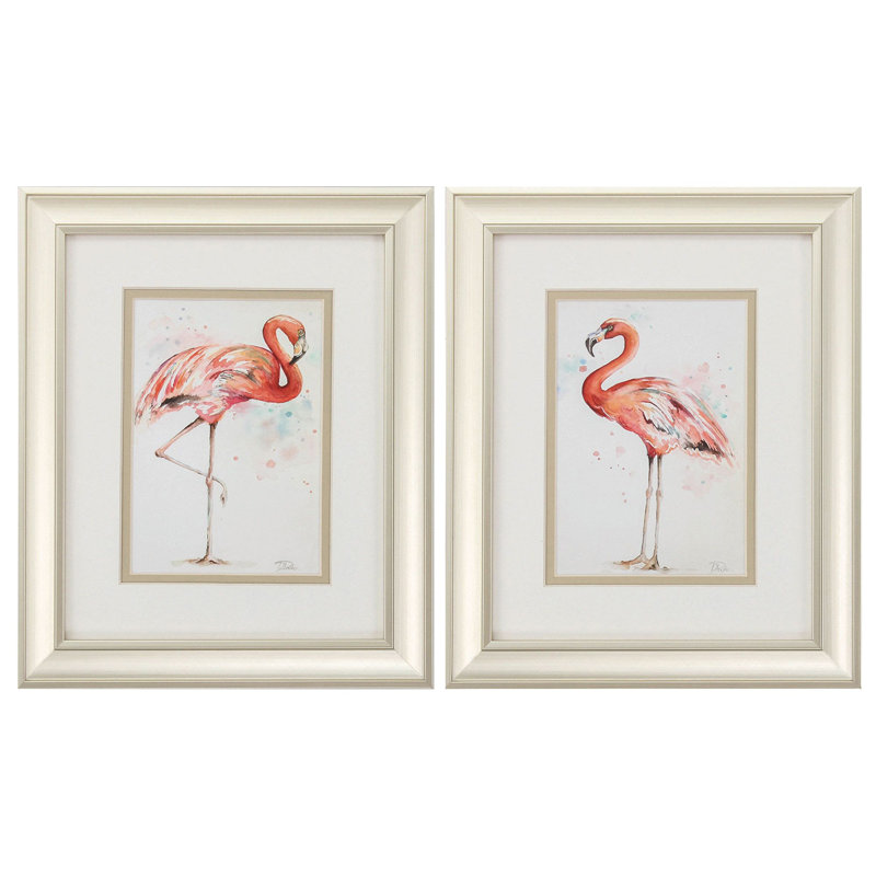 « rose showoff », ensemble de 2 reproductions d’art encadrées
