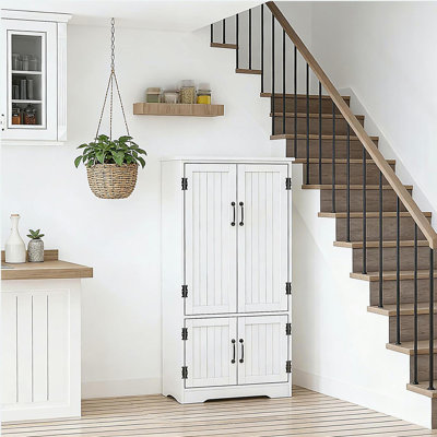 Freestanding Kitchen Pantry Cabinet, Accent Floor Storage Cabinet