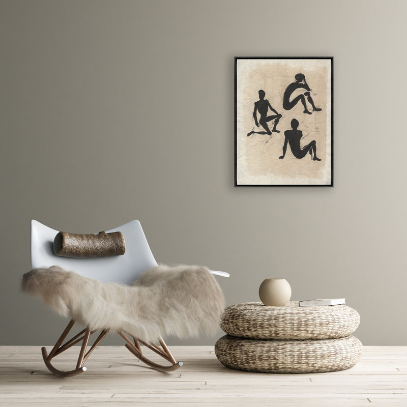 Figures In Silhouette Print by Sam Nash, 49.5" H x 37.5" W