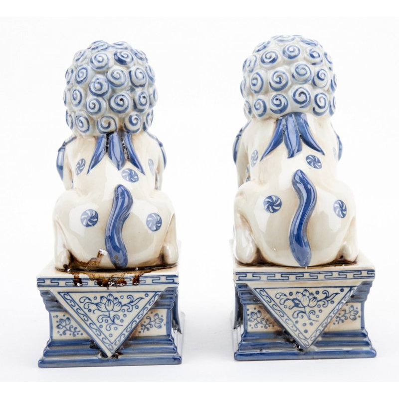 Animals Figurines & Sculptures, White, 9" H x 4" W x 5.5" D