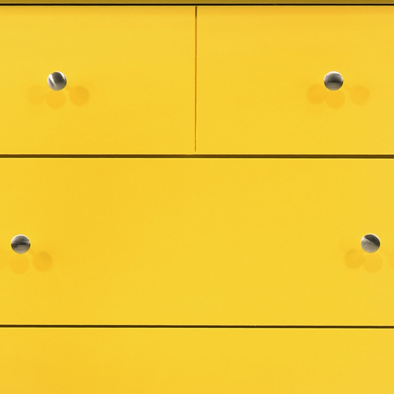 Commode Hammond, jaune, Jaune