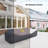 111.81 Comfortable Wood Patio Sofa Cover