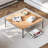 Brothir 39.4'' Wood Top Square Coffee Table with Stainless Steel Base 3 Min to Assemble-342531894