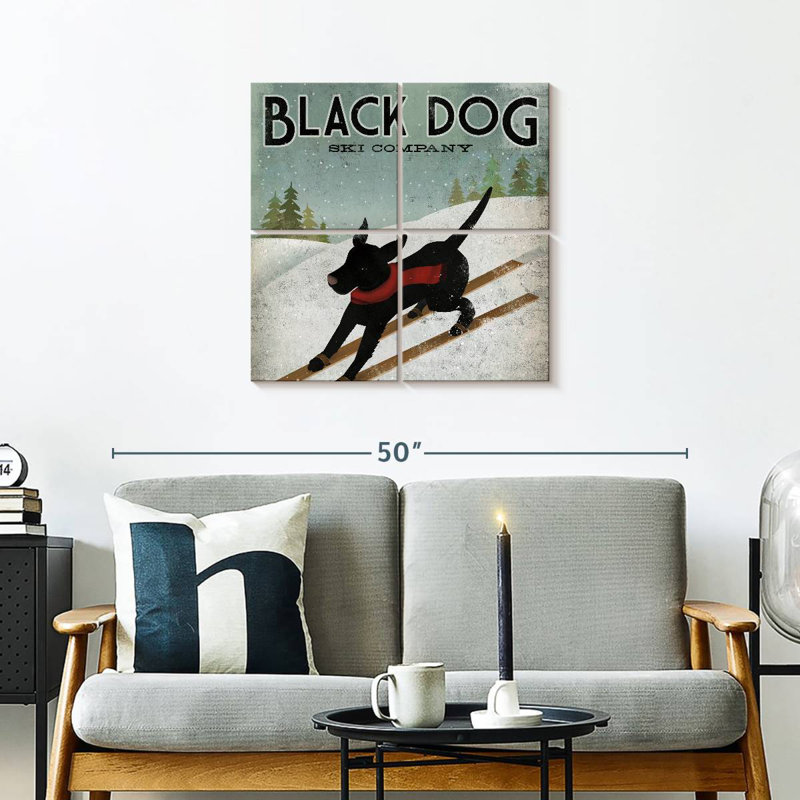 Brampt Black Dog Ski, H 26 po x l 26 po