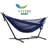 Vivere Goffe Double Classic Mesh Hammock with Stand and Carry Bag (400 lb Capacity)-1560231995