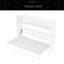 Lit simple avec tablettes, lit mural en métal pliable et peu encombrant