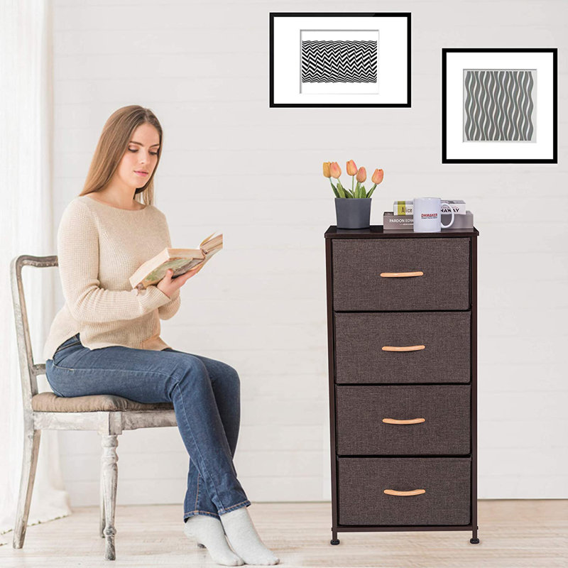 Tour de rangement pour commode Dhmaker, Marron