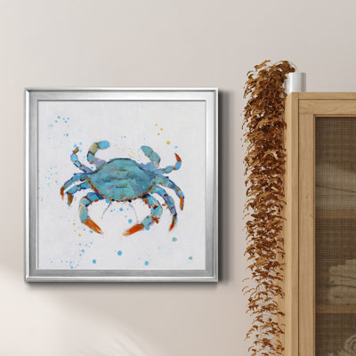 Bulle bleue - Peinture sur toile encadrée