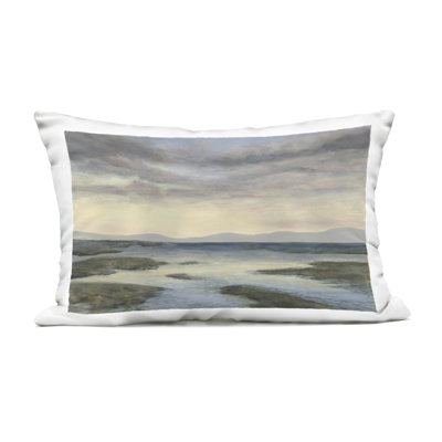 Sea Expanse View Outdoor Printed Pillow design by Michael Willett