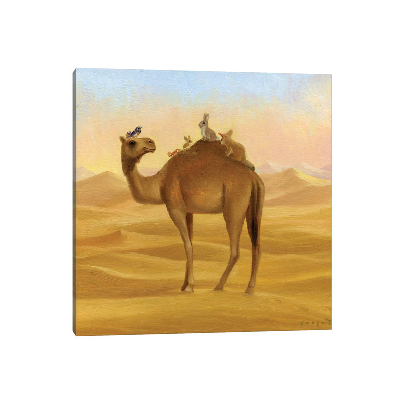 Isabella And The Sahara by David Joaquin - Gallery-Wrapped Canvas Giclée on Canvas, Canvas, 30.48 cm H x 30.48 cm W