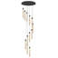 Chandelle suspendue en cristal D20 "x H38"
