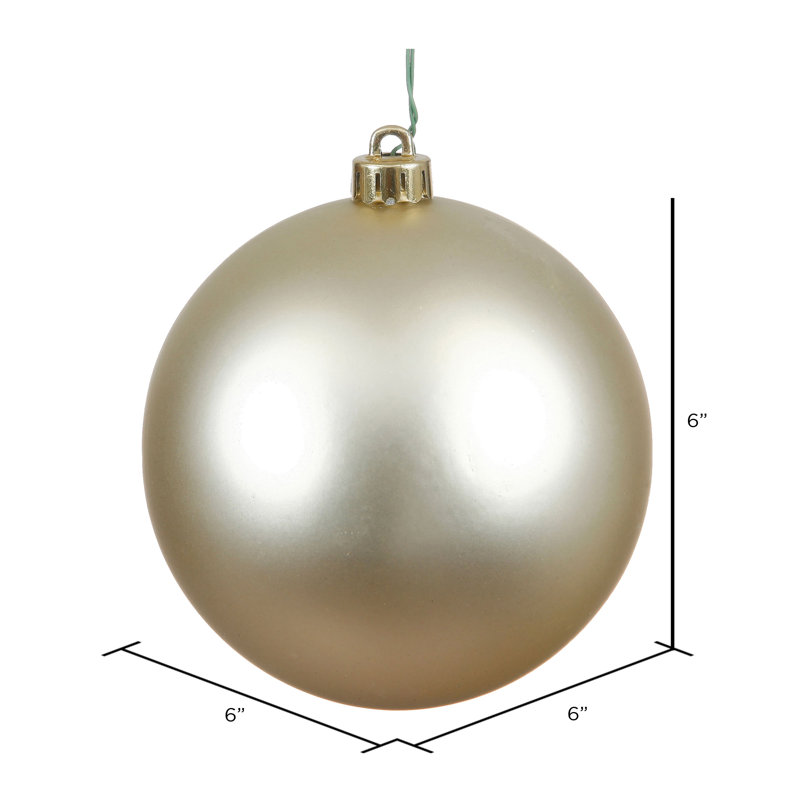 Ornement boule à boule percée uv sequin, Champagne