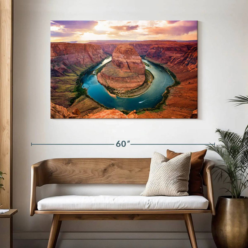 Alvord Looking Over Horseshoe Bend, 32" H x 48" W