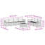  Sofa Sets Solid Acacia Wood Outdoor Sectional Garden Furniture Modern