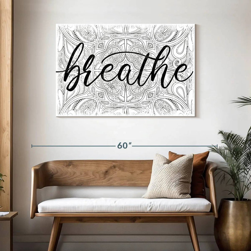 'Breathe Zen Pattern, 30" H x 45" W