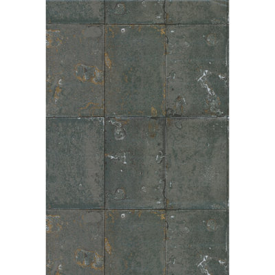 Foundation Antique Mirror Stone Wallpaper Roll