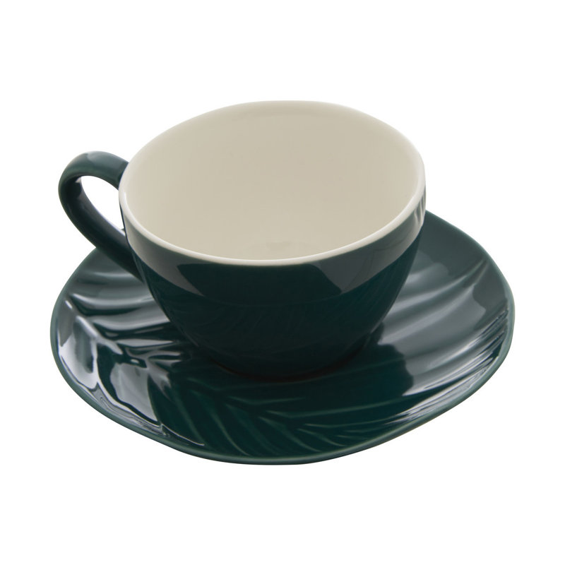 Mahershala Stoneware Espresso Cup and Saucer