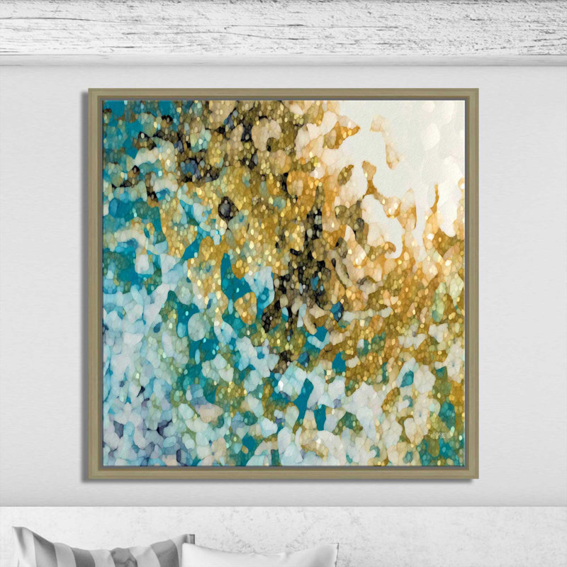 «In Perfect Peace, Isaiah 26: 3» par Mark Lawrence, reproduction d'art, Cadre flottant champagne