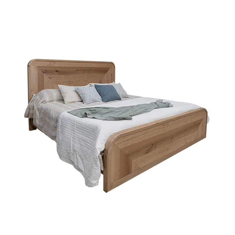 Lit standard en bois massif Erianna, Grand