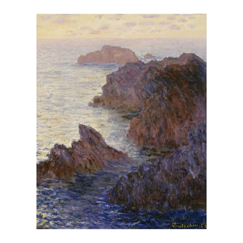 «Rocky Point at Port-Goulphar» par Claude Monet - Estampe numérique, H 20 po x l 16 po