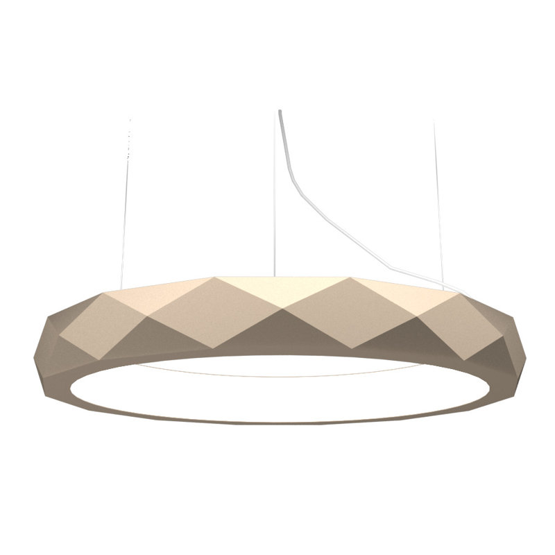 1 - Light LED Pendant, 2.36" H x 39.37" W x 39.37" D, Organic Cappuccino